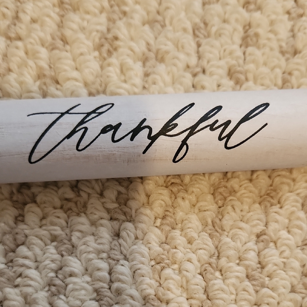 Thankful Rolling Pin Home Decor - Picture 3 of 4